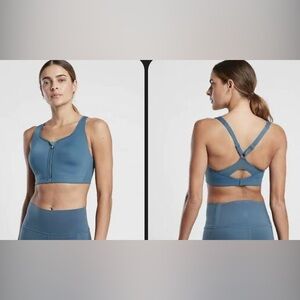 ATHLETA Advance Zip Front Bra 36DD